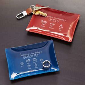 Whys and Wheres Personalized Etched Glass Organizer